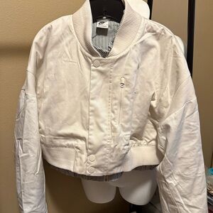 NWT Nike Women's Cream Bomber Jacket XL